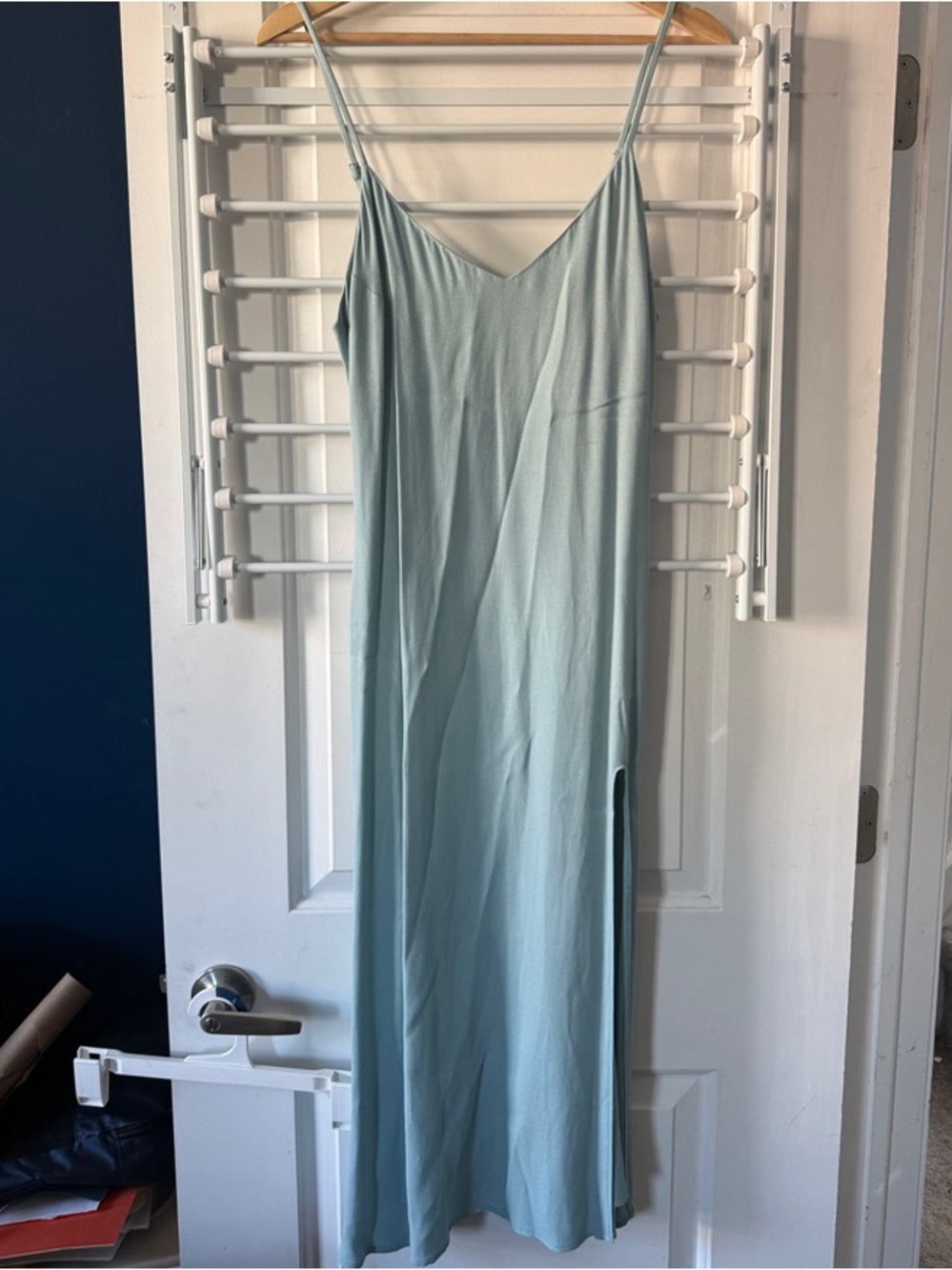 Reformation Baby Blue Slip Maxi Dress